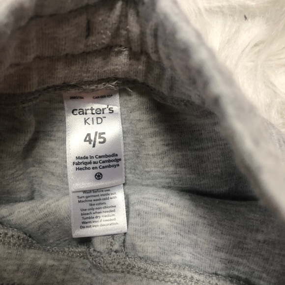 Carter’s sweatpants sz 4/5 - Picture 2 of 5